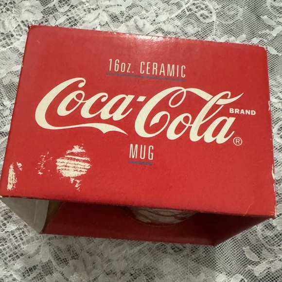 Vintage 1998 Coca Cola Christmas Holiday Mug Original Box Collectible Polarbear - Picture 6 of 12